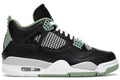 Air Jordan 4 Black White Light Green