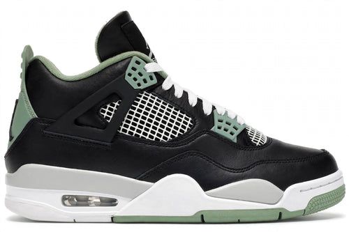 Air Jordan 4 Black White Light Green