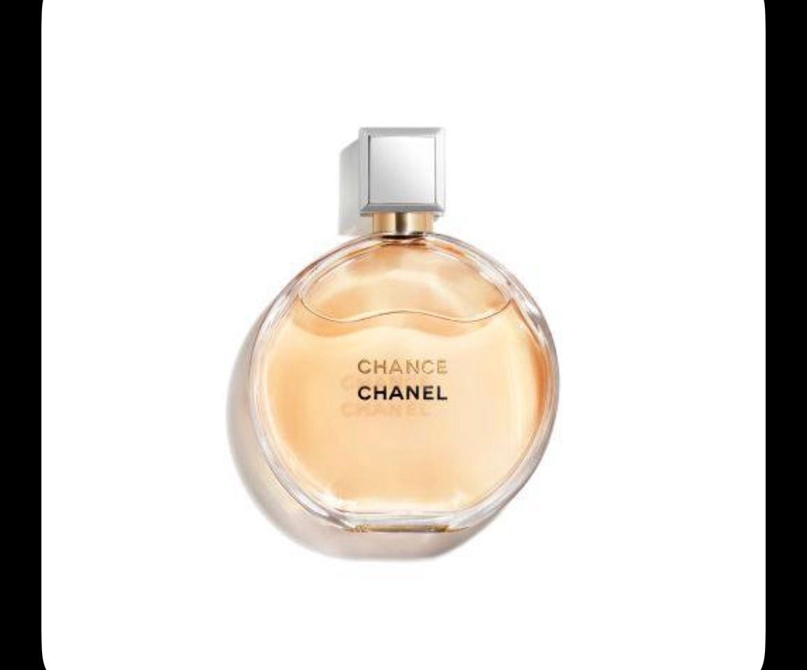 Chanel Chance Eau de Parfum round golden bottle