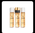 Chanel No. 5 Eau de Toilette Twist & Spray Refill Set - three refill vials with gold spray cap