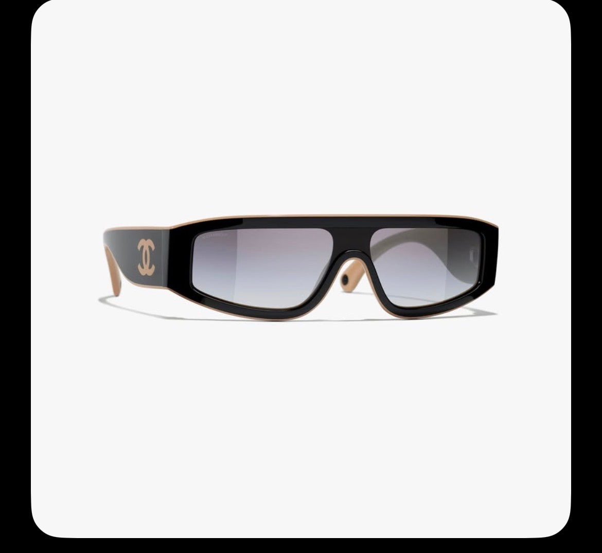Chanel 180720 Shield Sunglasses - Black